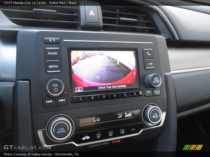 Rallye Red / Black 2017 Honda Civic LX Sedan