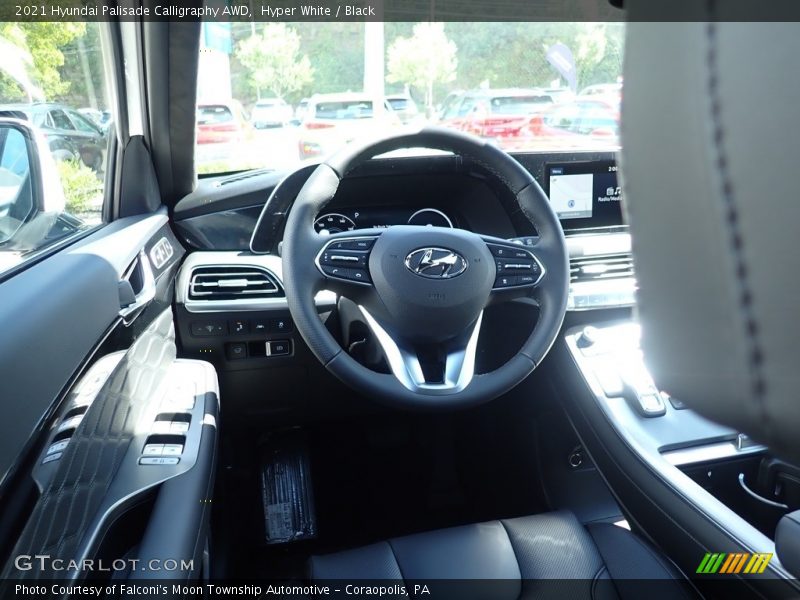 Hyper White / Black 2021 Hyundai Palisade Calligraphy AWD