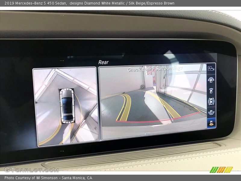designo Diamond White Metallic / Silk Beige/Espresso Brown 2019 Mercedes-Benz S 450 Sedan