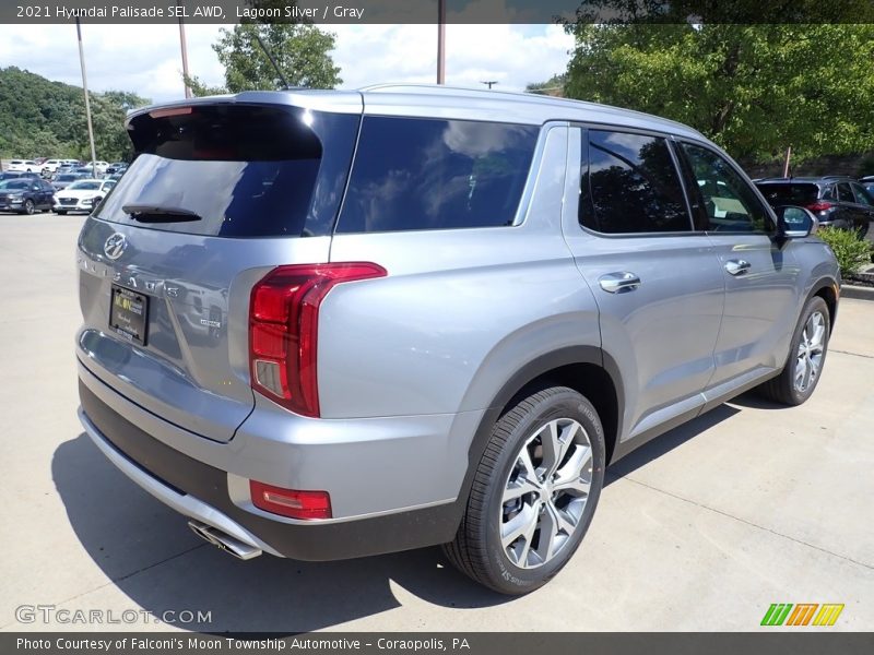 Lagoon Silver / Gray 2021 Hyundai Palisade SEL AWD