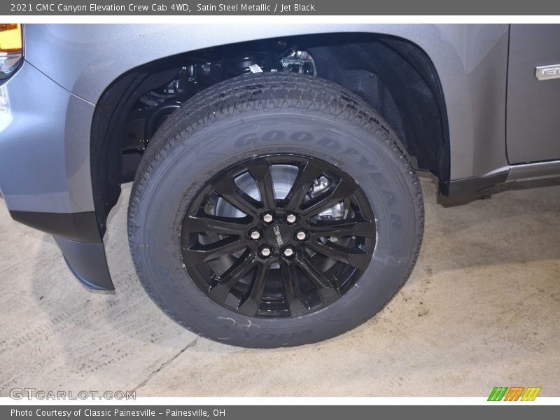 Satin Steel Metallic / Jet Black 2021 GMC Canyon Elevation Crew Cab 4WD