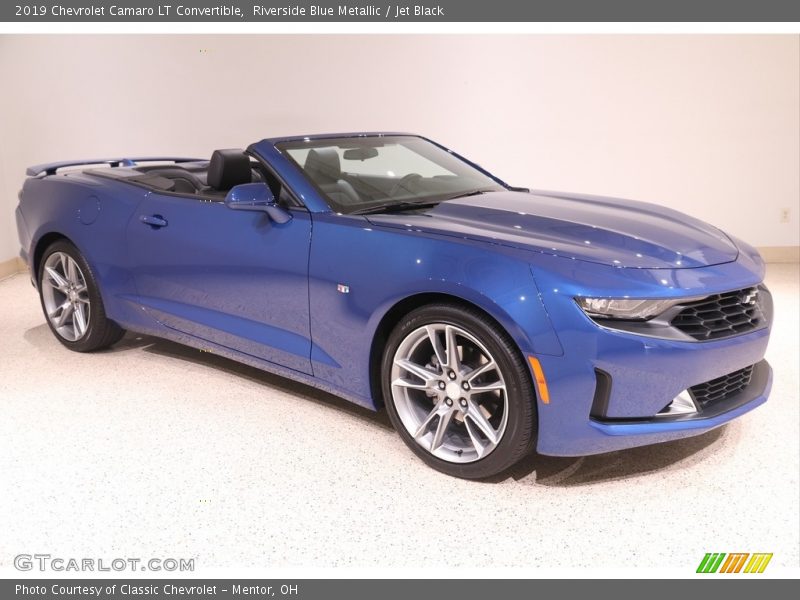 Riverside Blue Metallic / Jet Black 2019 Chevrolet Camaro LT Convertible