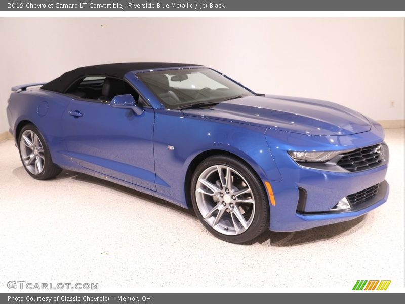 Riverside Blue Metallic / Jet Black 2019 Chevrolet Camaro LT Convertible