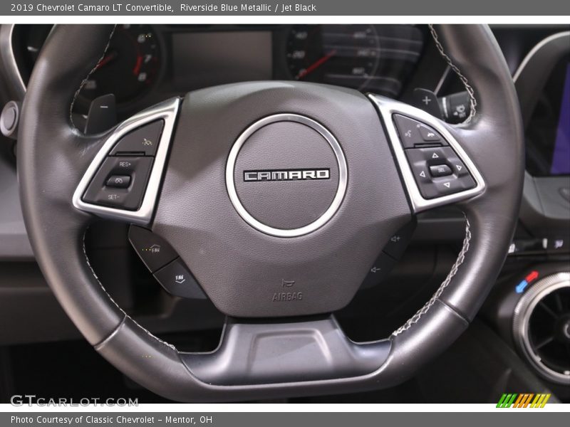 Riverside Blue Metallic / Jet Black 2019 Chevrolet Camaro LT Convertible