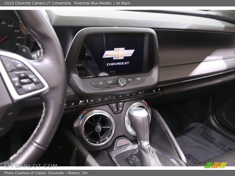 Riverside Blue Metallic / Jet Black 2019 Chevrolet Camaro LT Convertible