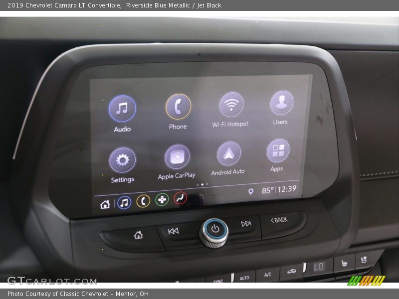 Riverside Blue Metallic / Jet Black 2019 Chevrolet Camaro LT Convertible
