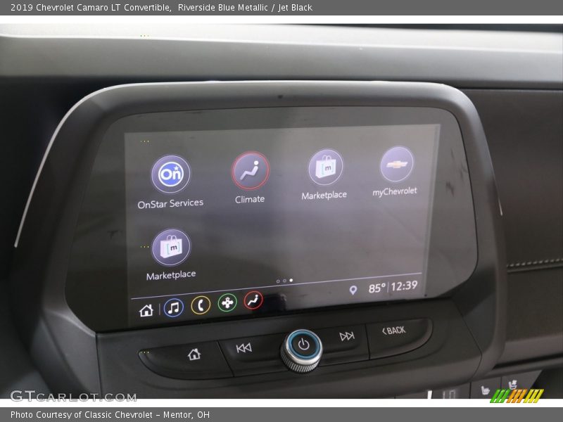 Riverside Blue Metallic / Jet Black 2019 Chevrolet Camaro LT Convertible