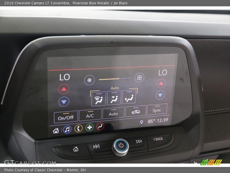 Riverside Blue Metallic / Jet Black 2019 Chevrolet Camaro LT Convertible