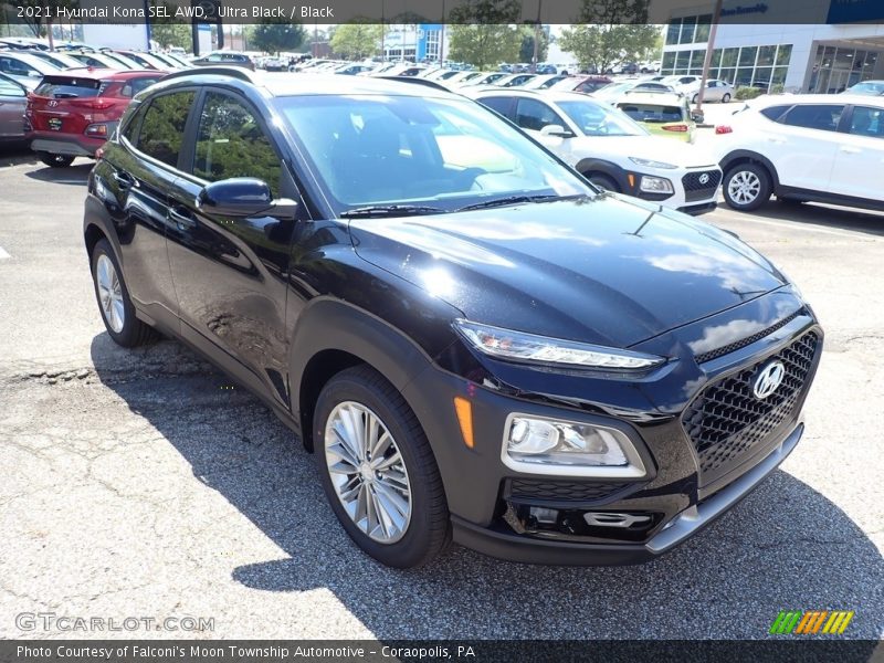 Ultra Black / Black 2021 Hyundai Kona SEL AWD