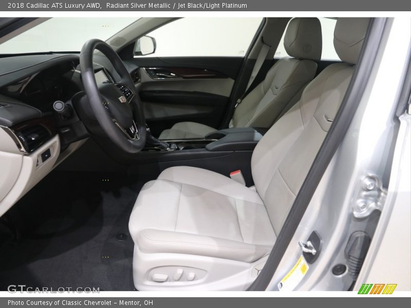 Radiant Silver Metallic / Jet Black/Light Platinum 2018 Cadillac ATS Luxury AWD