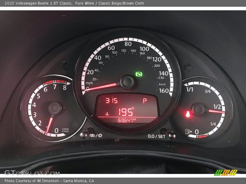  2015 Beetle 1.8T Classic 1.8T Classic Gauges