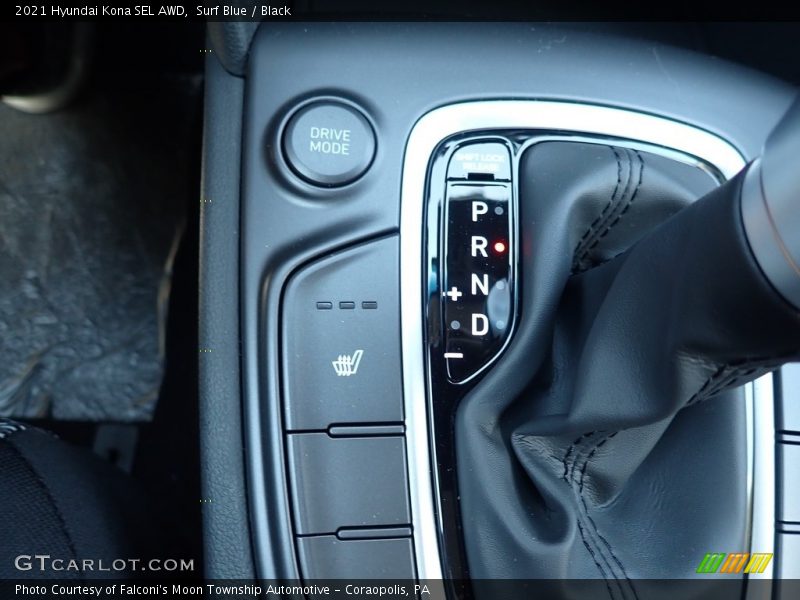 Surf Blue / Black 2021 Hyundai Kona SEL AWD