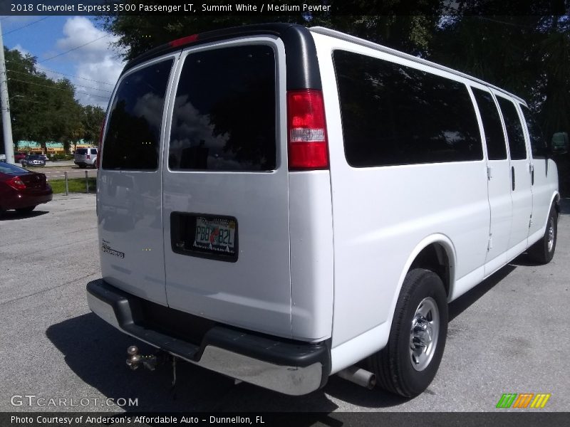 Summit White / Medium Pewter 2018 Chevrolet Express 3500 Passenger LT