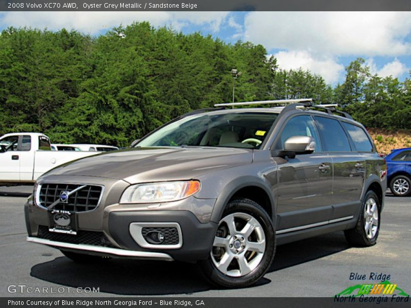 Oyster Grey Metallic / Sandstone Beige 2008 Volvo XC70 AWD