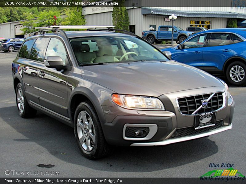 Oyster Grey Metallic / Sandstone Beige 2008 Volvo XC70 AWD