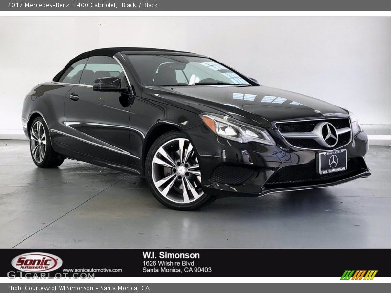 Black / Black 2017 Mercedes-Benz E 400 Cabriolet