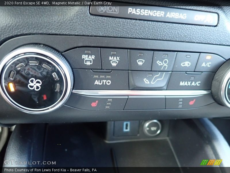 Magnetic Metallic / Dark Earth Gray 2020 Ford Escape SE 4WD