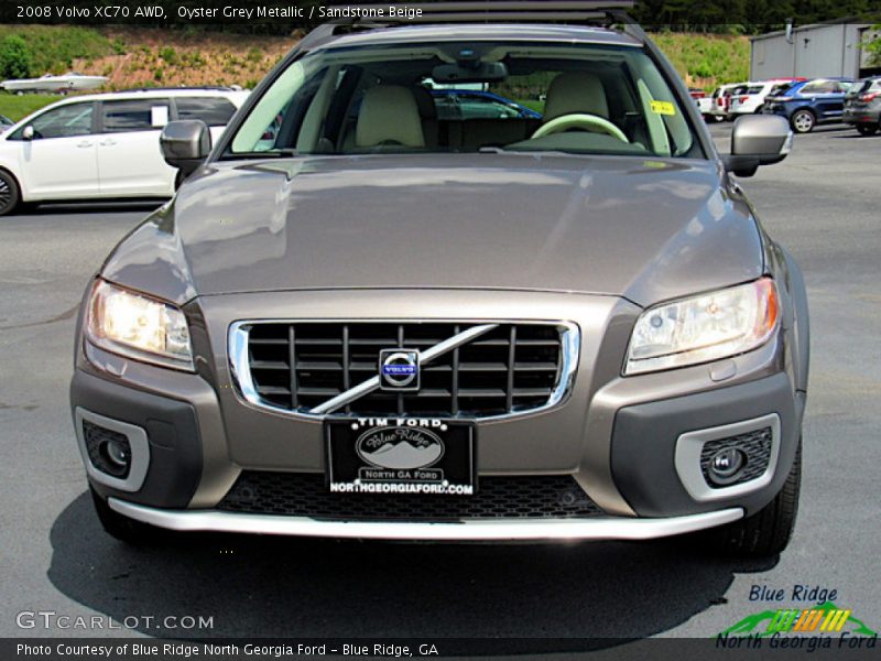 Oyster Grey Metallic / Sandstone Beige 2008 Volvo XC70 AWD