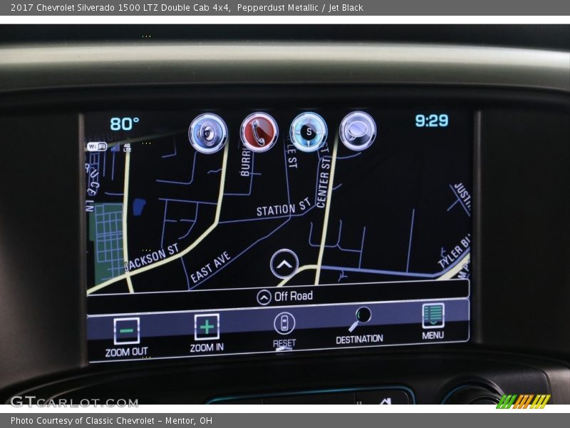 Pepperdust Metallic / Jet Black 2017 Chevrolet Silverado 1500 LTZ Double Cab 4x4