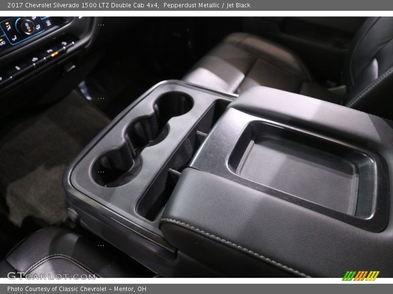 Pepperdust Metallic / Jet Black 2017 Chevrolet Silverado 1500 LTZ Double Cab 4x4
