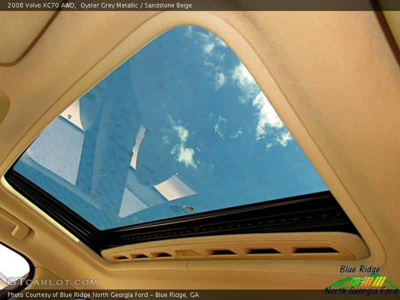 Oyster Grey Metallic / Sandstone Beige 2008 Volvo XC70 AWD