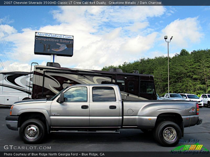 Graystone Metallic / Dark Charcoal 2007 Chevrolet Silverado 3500HD Classic LT Crew Cab 4x4 Dually
