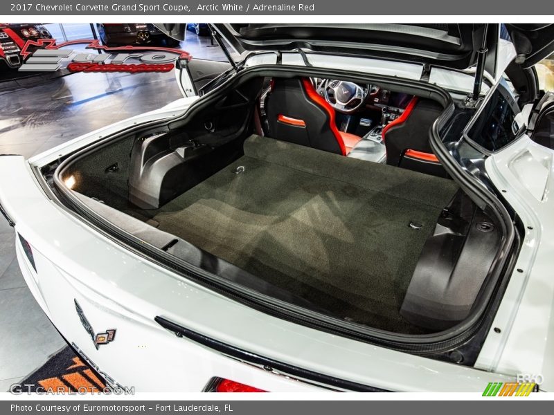 Arctic White / Adrenaline Red 2017 Chevrolet Corvette Grand Sport Coupe