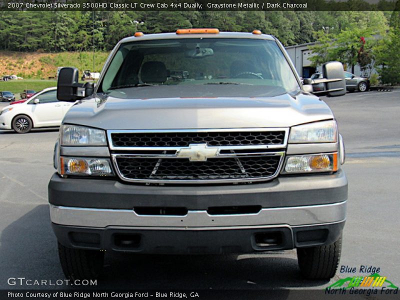 Graystone Metallic / Dark Charcoal 2007 Chevrolet Silverado 3500HD Classic LT Crew Cab 4x4 Dually