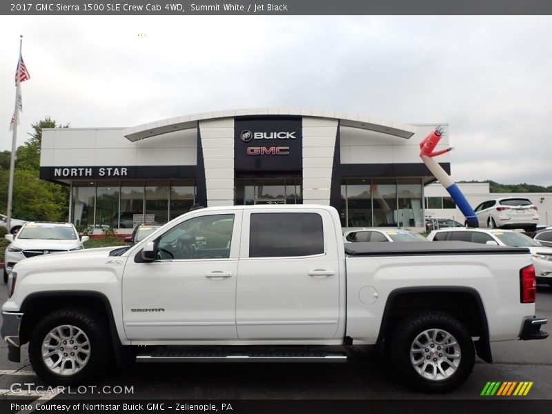 Summit White / Jet Black 2017 GMC Sierra 1500 SLE Crew Cab 4WD