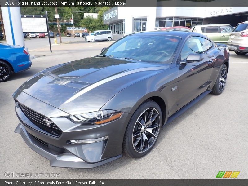 Front 3/4 View of 2020 Mustang EcoBoost Premium Fastback