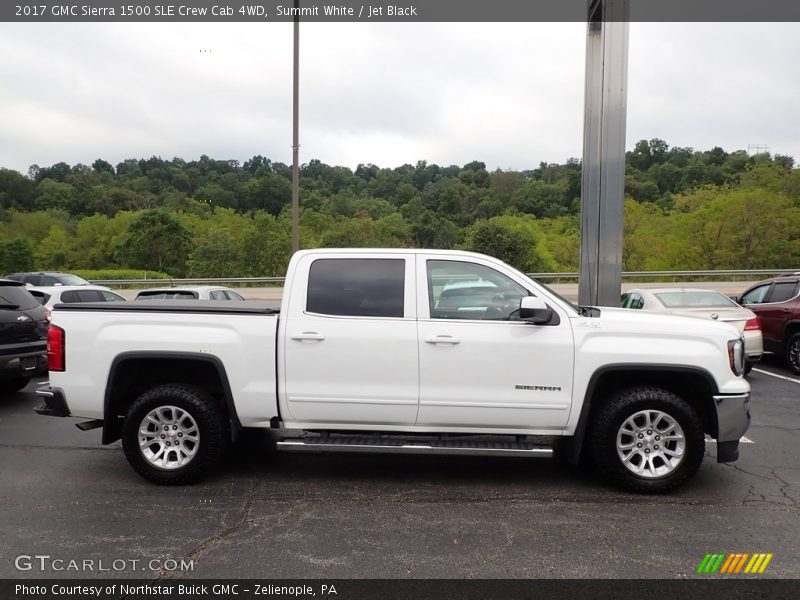 Summit White / Jet Black 2017 GMC Sierra 1500 SLE Crew Cab 4WD