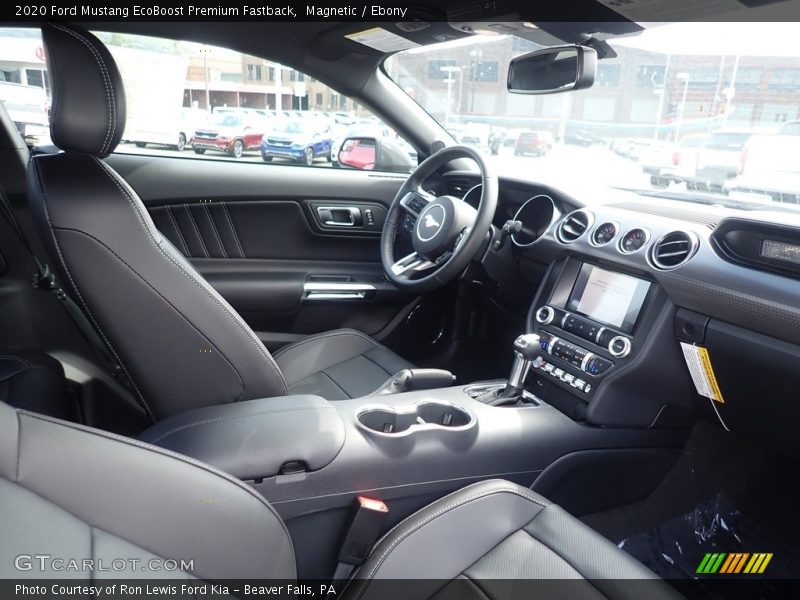 Front Seat of 2020 Mustang EcoBoost Premium Fastback