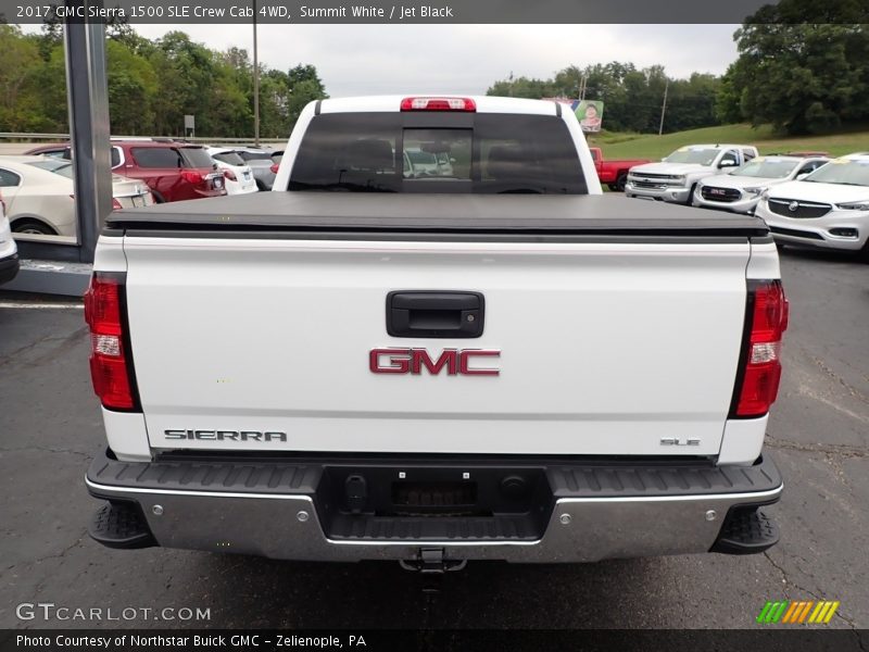 Summit White / Jet Black 2017 GMC Sierra 1500 SLE Crew Cab 4WD