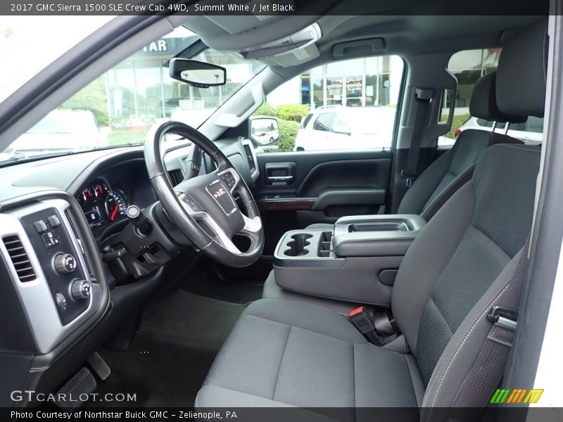 Summit White / Jet Black 2017 GMC Sierra 1500 SLE Crew Cab 4WD