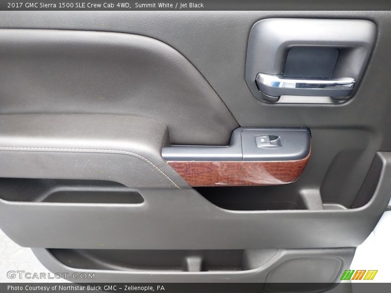 Summit White / Jet Black 2017 GMC Sierra 1500 SLE Crew Cab 4WD