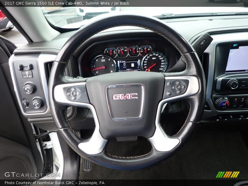 Summit White / Jet Black 2017 GMC Sierra 1500 SLE Crew Cab 4WD