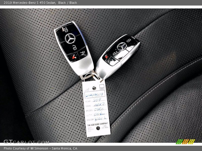 Black / Black 2019 Mercedes-Benz S 450 Sedan