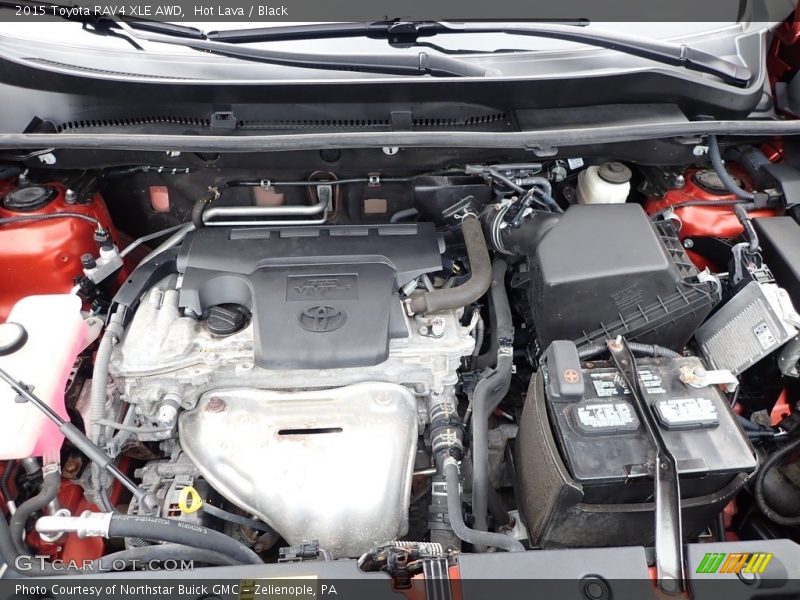 Hot Lava / Black 2015 Toyota RAV4 XLE AWD