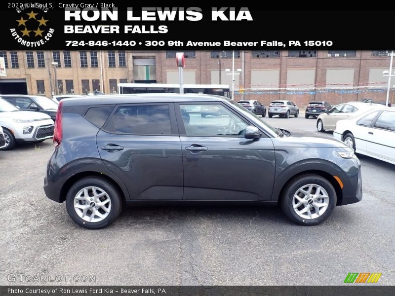 Gravity Gray / Black 2020 Kia Soul S