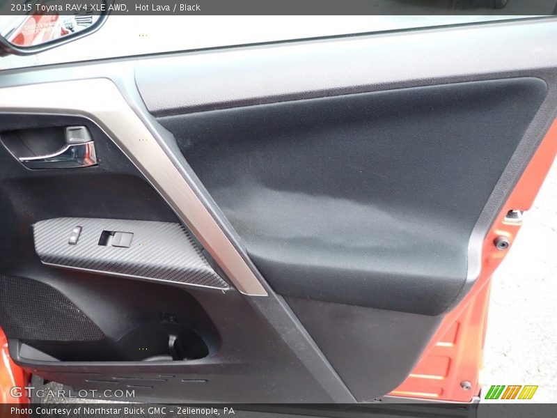 Hot Lava / Black 2015 Toyota RAV4 XLE AWD