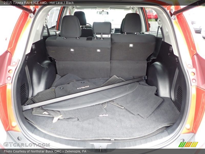 Hot Lava / Black 2015 Toyota RAV4 XLE AWD