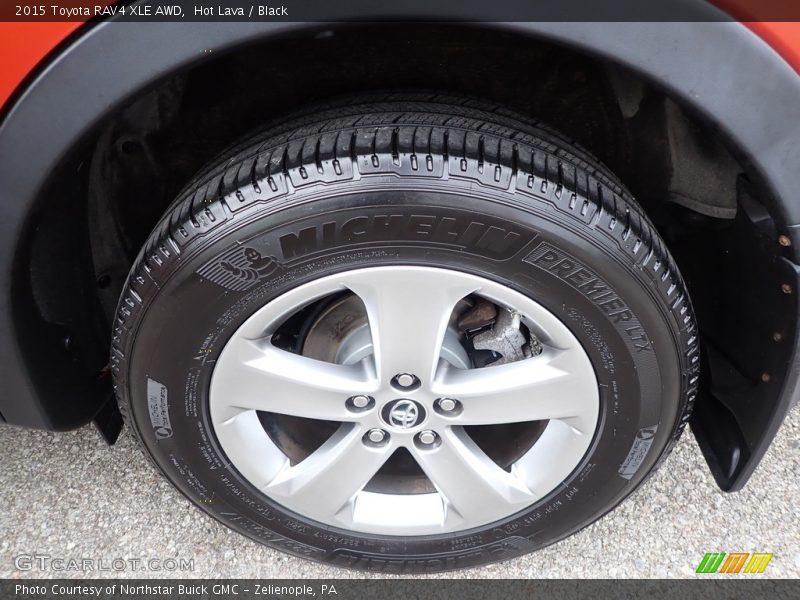 Hot Lava / Black 2015 Toyota RAV4 XLE AWD