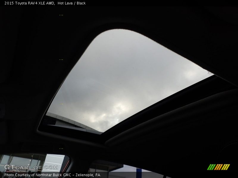 Hot Lava / Black 2015 Toyota RAV4 XLE AWD