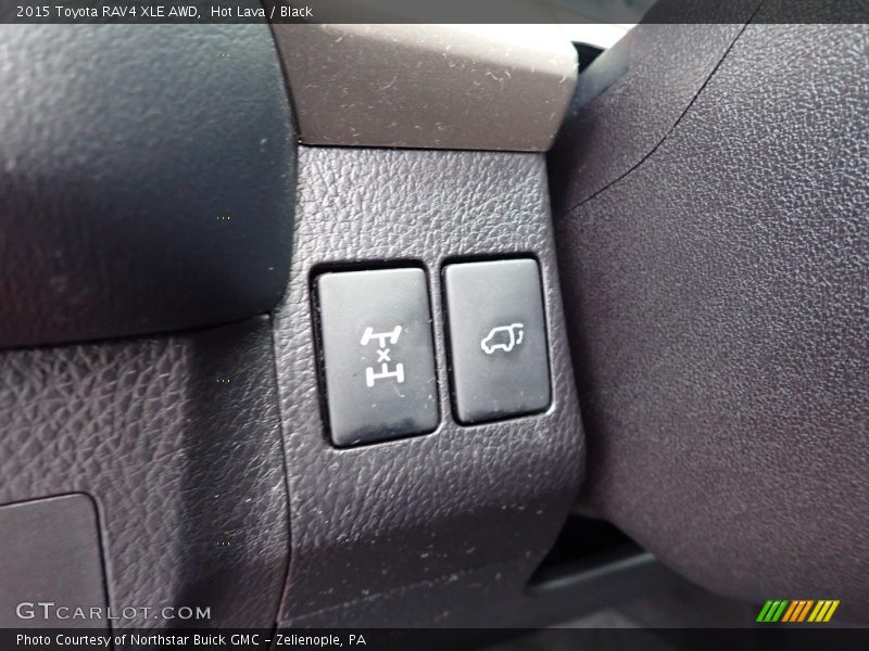 Hot Lava / Black 2015 Toyota RAV4 XLE AWD