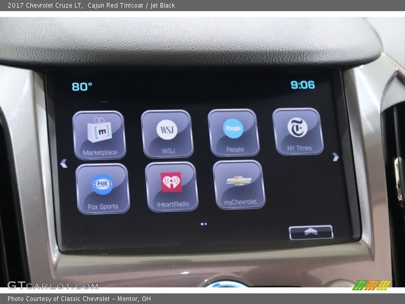 Cajun Red Tintcoat / Jet Black 2017 Chevrolet Cruze LT
