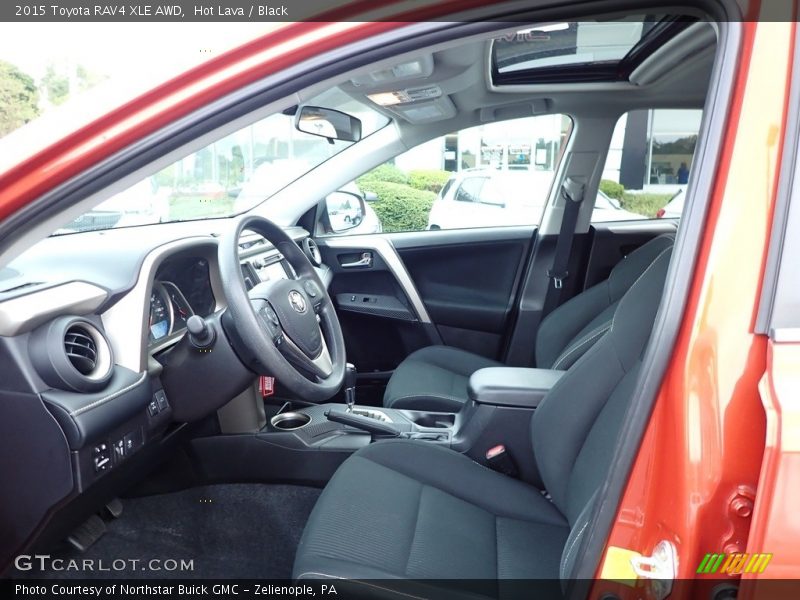 Hot Lava / Black 2015 Toyota RAV4 XLE AWD