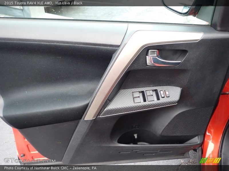 Hot Lava / Black 2015 Toyota RAV4 XLE AWD