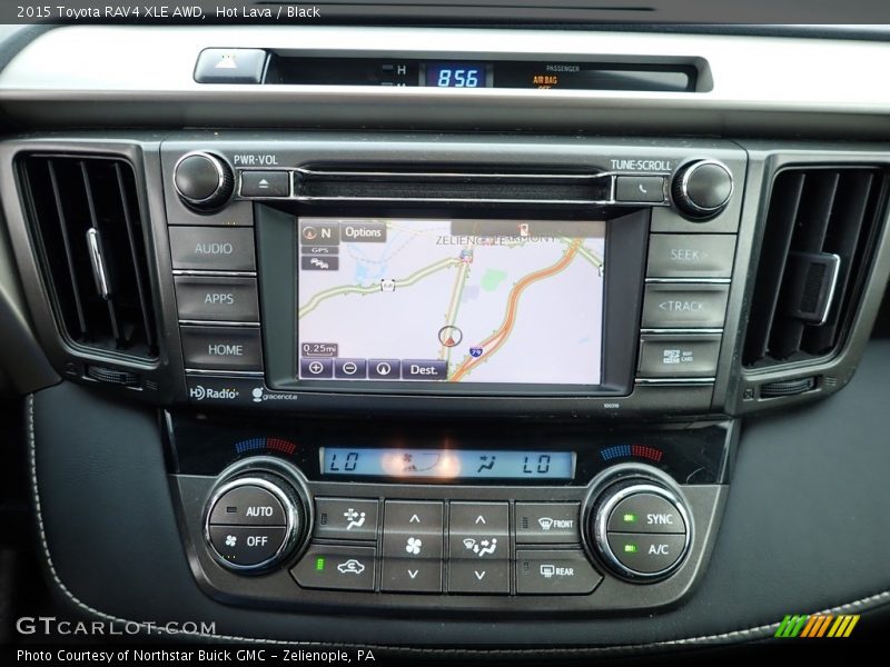 Hot Lava / Black 2015 Toyota RAV4 XLE AWD