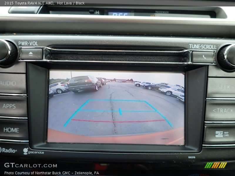 Hot Lava / Black 2015 Toyota RAV4 XLE AWD