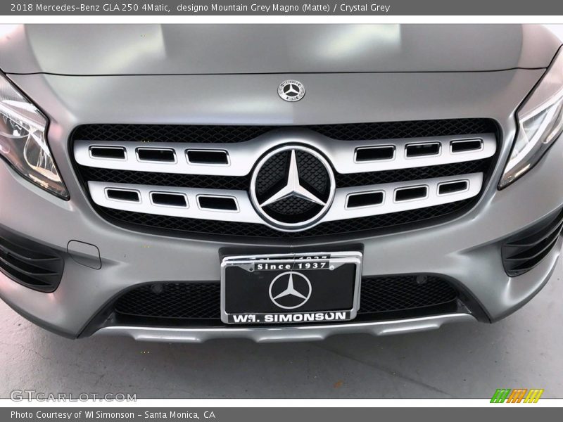 designo Mountain Grey Magno (Matte) / Crystal Grey 2018 Mercedes-Benz GLA 250 4Matic